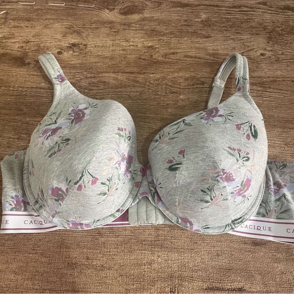 Cacique Floral Bra Size 46C